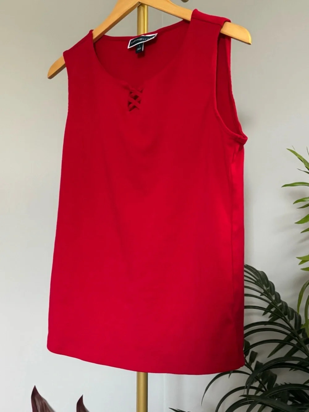 Karen Scott Sleeveless Knit Tanks in Red, White & Black - Set of 3 - Picture 9 of 16